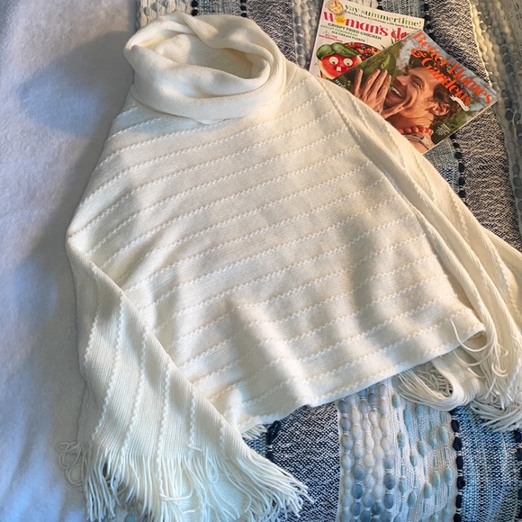BCBG Maxazria Knit Poncho Sweater - Picture 5 of 6